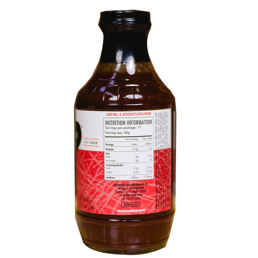 Franklin Barbecue Spicy BBQ Sauce 510g image 1