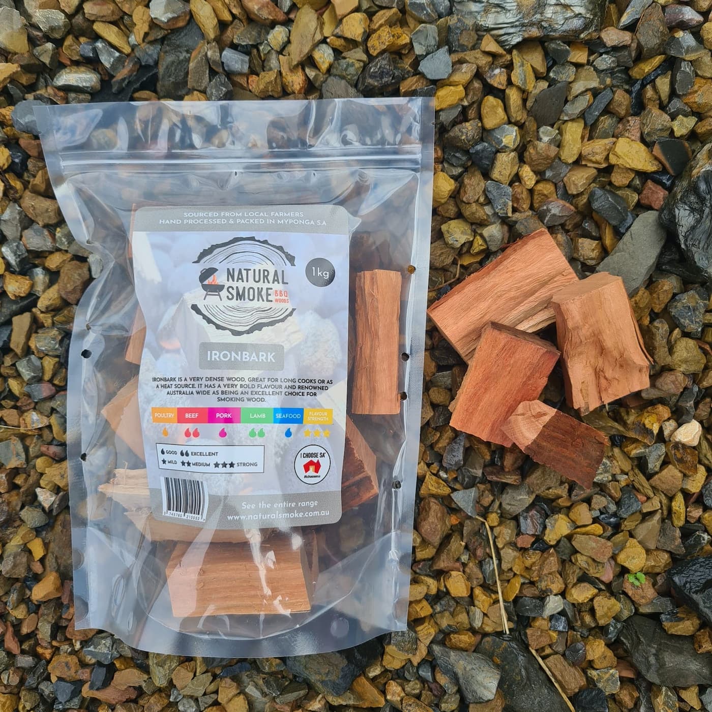 Natural Smoke - Ironbark Wood Chunks image 0