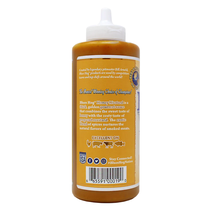 Blues Hog "Honey Mustard" BBQ Sauce - 595g Squeeze Bottle image 1