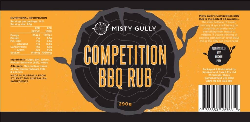 Misty Gully Competition BBQ Rub image 2
