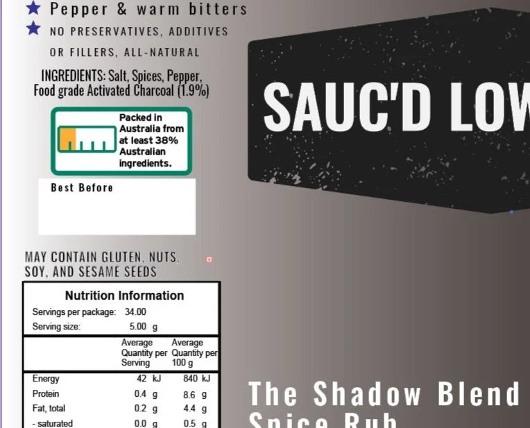 The Shadow Blend Spice Rub - 170G image 2