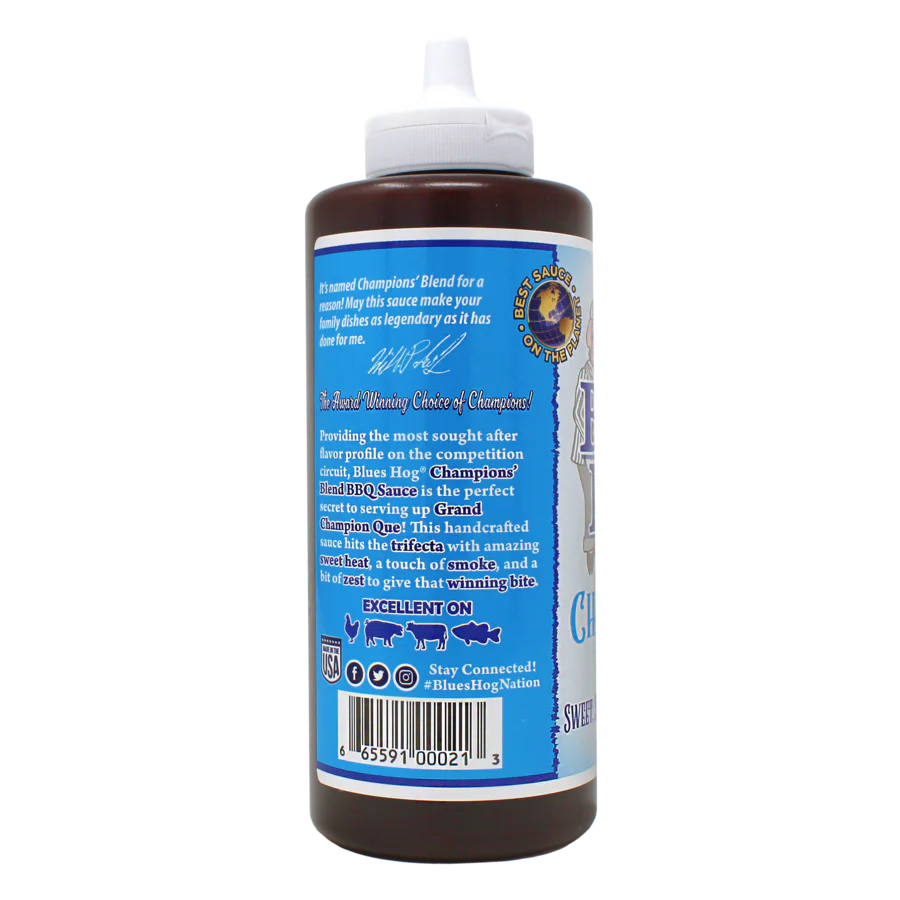 Blues Hog "Champions Blend" BBQ Sauce - 680g Squeeze Bottle image 1
